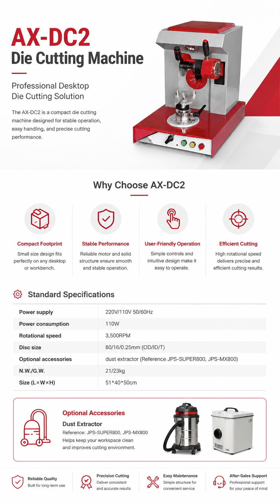 AX-DC2 Die Cutting Machine detail 1