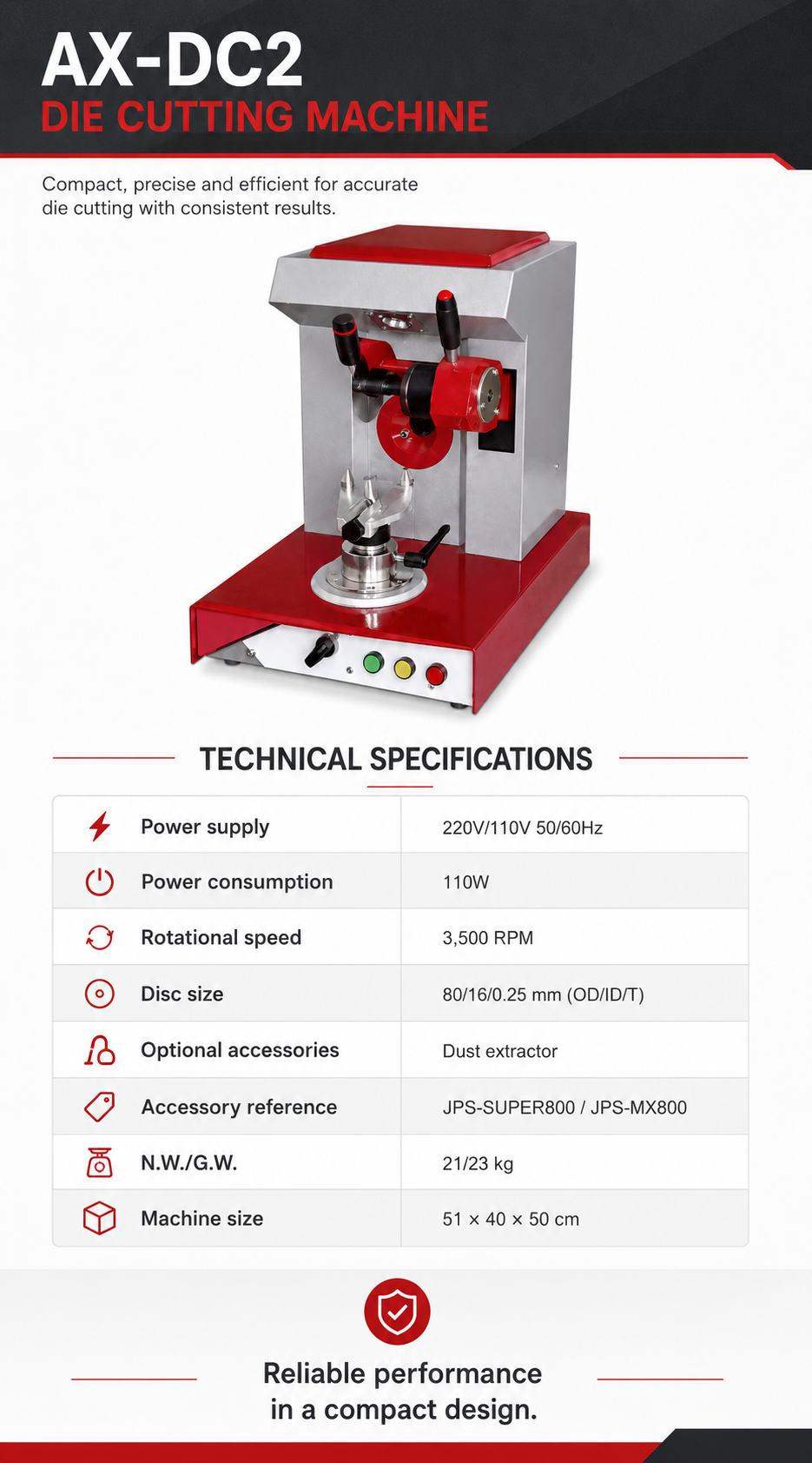 AX-DC2 Die Cutting Machine detail 4