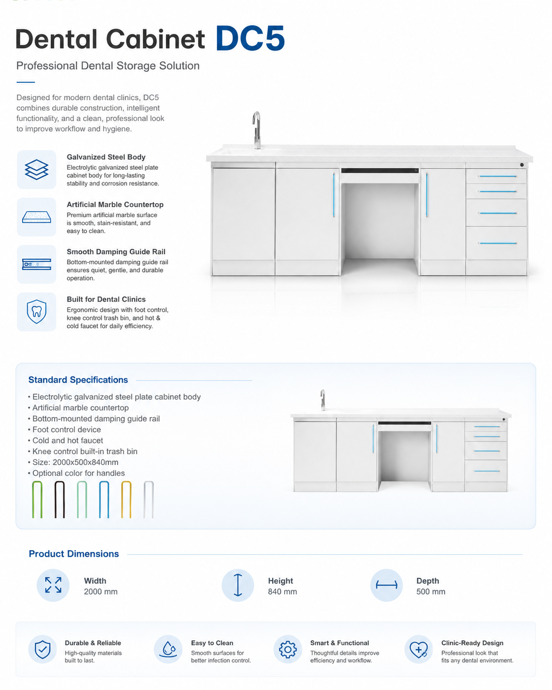 Dental Cabinet DC5 detail 1