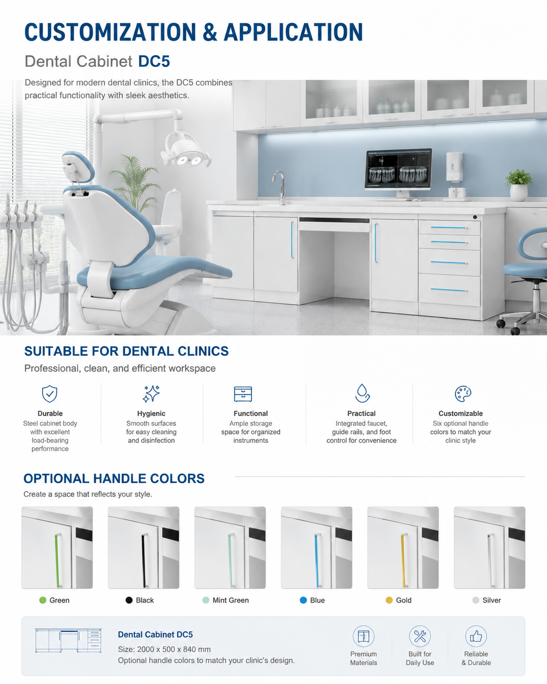Dental Cabinet DC5 detail 4