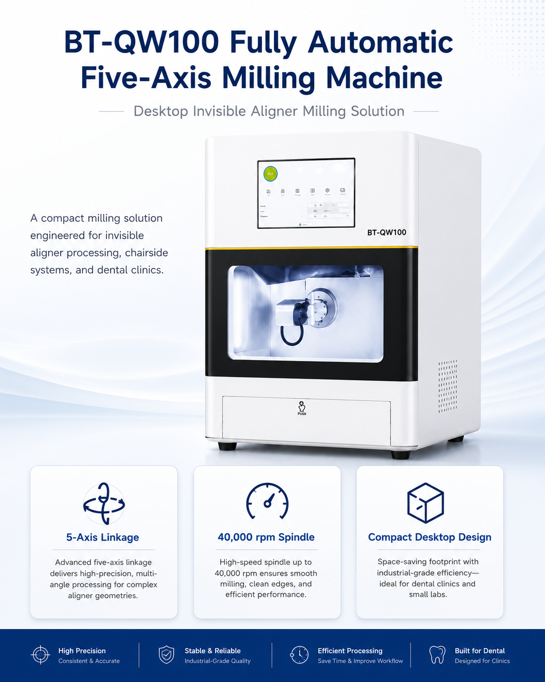 Fully Automatic Five-Axis Milling Machine detail 1