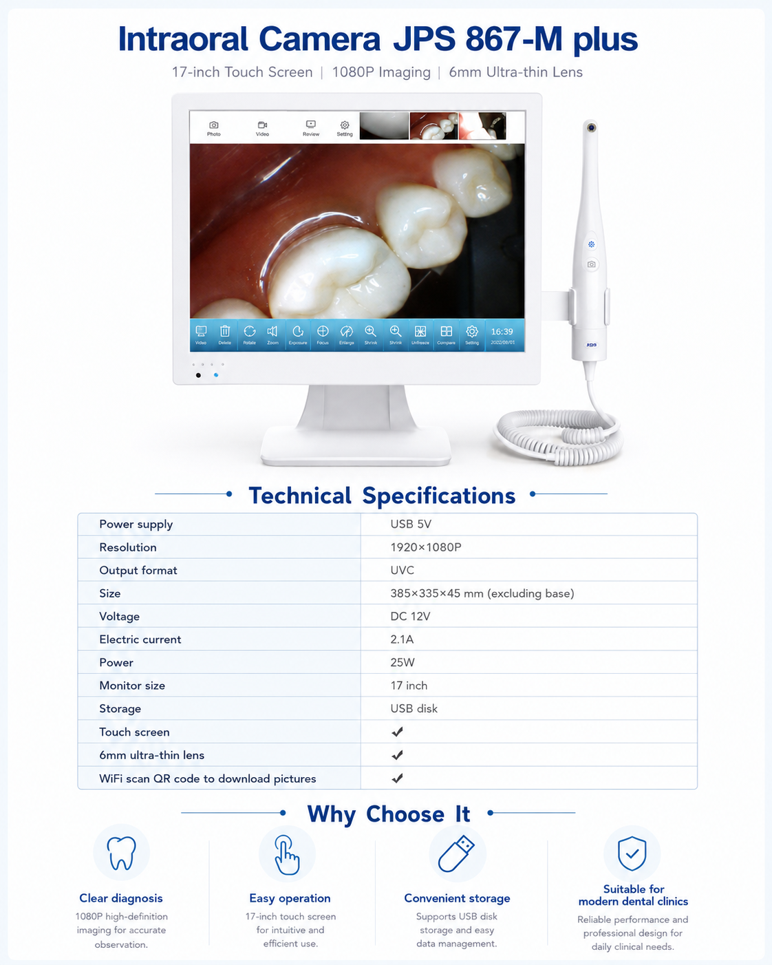 Intraoral Camera JPS 867-M plus detail 4