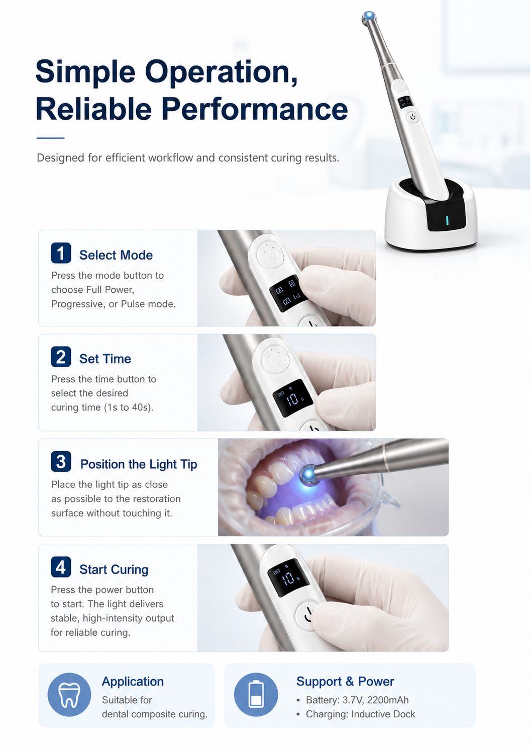 JPS FU Curing Light detail 4
