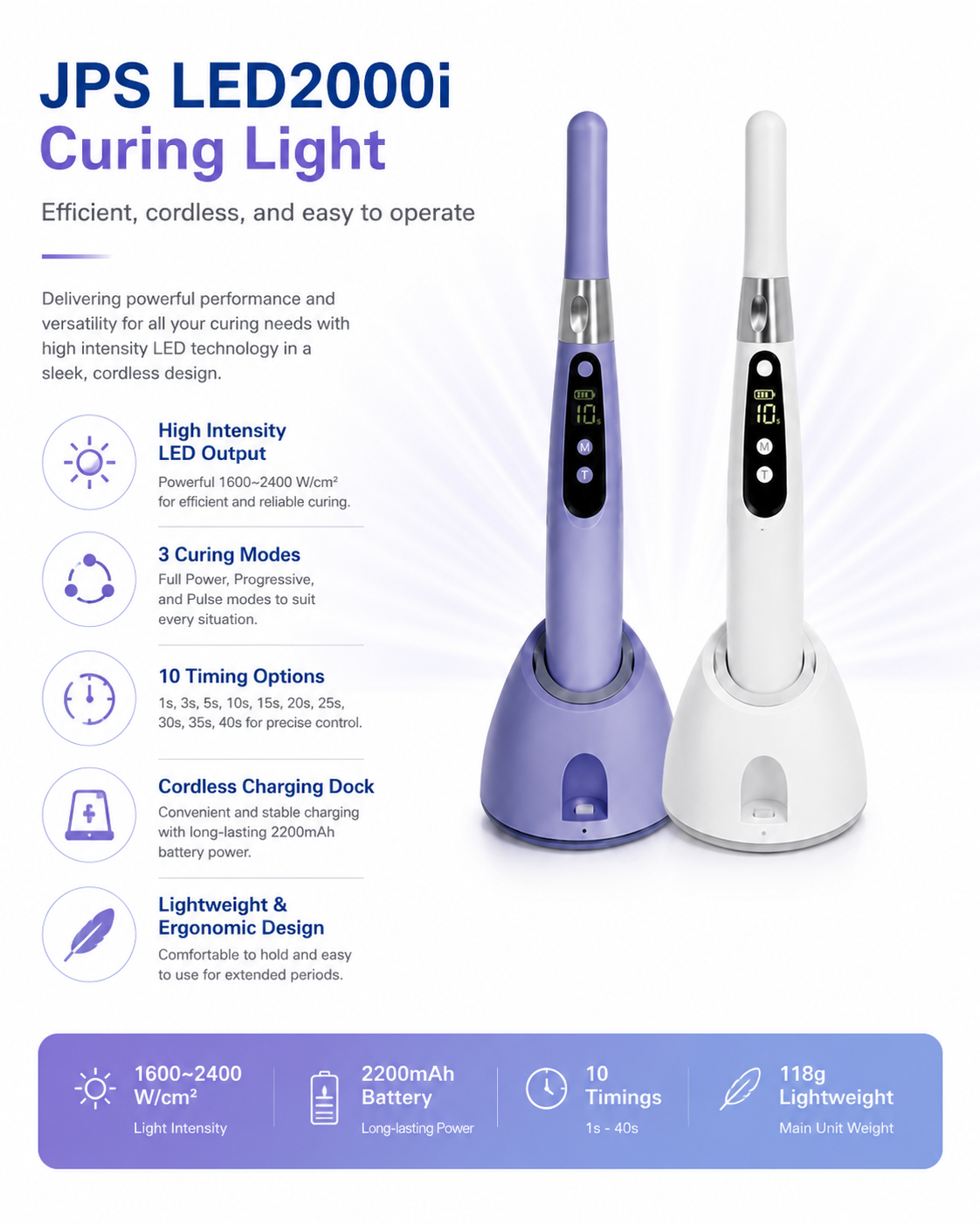 JPS LED2000i Curing Light detail 1