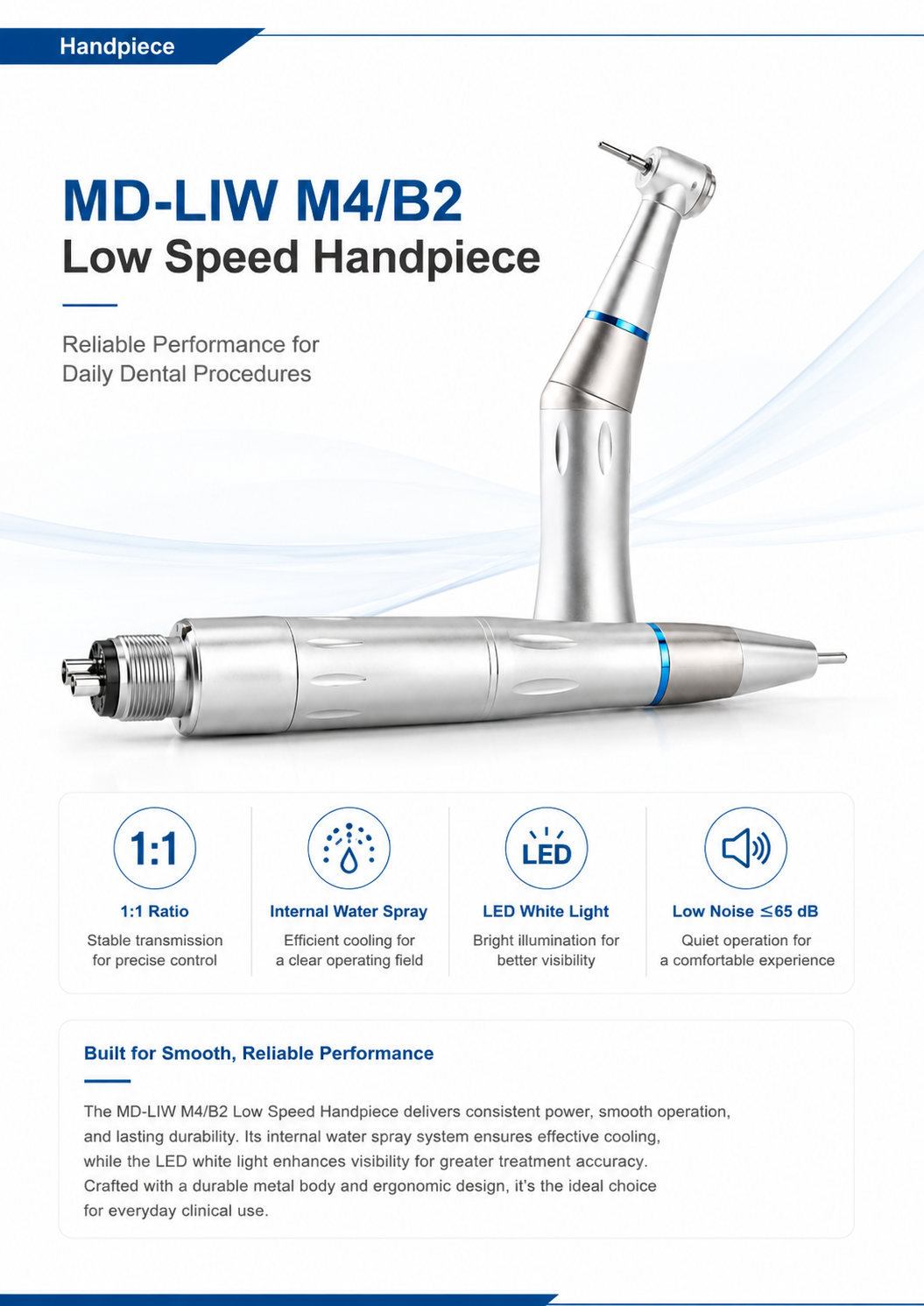MD-LIW M4-B2 Low Speed Handpiece detail 1