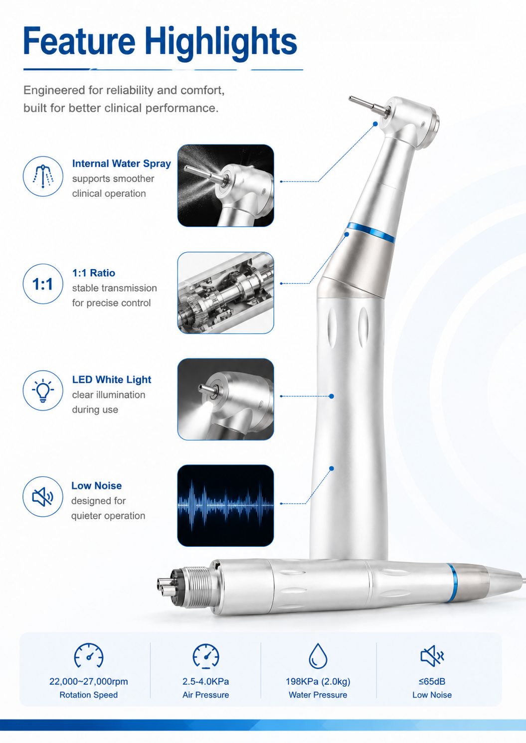 MD-LIW M4-B2 Low Speed Handpiece detail 3