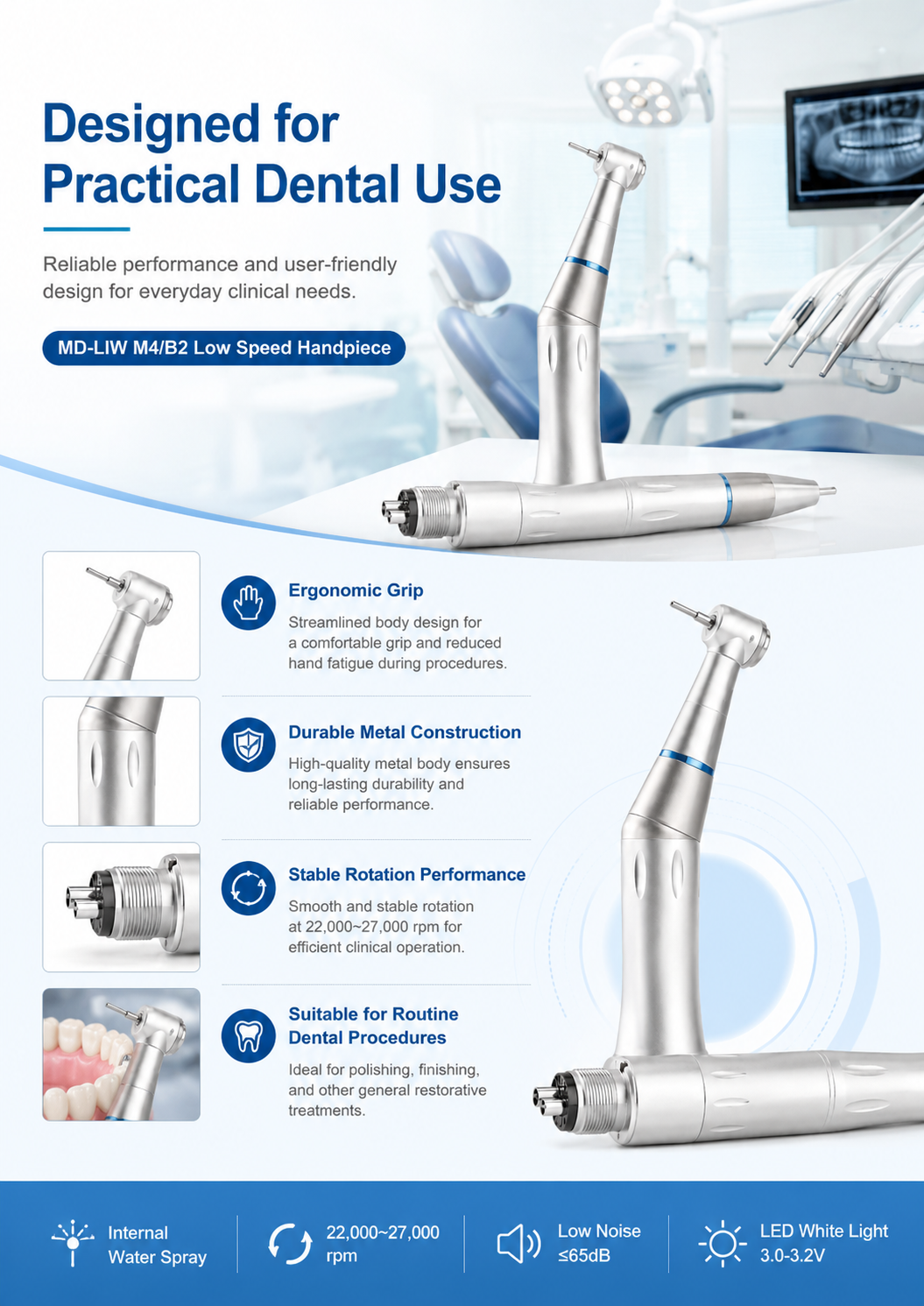 MD-LIW M4-B2 Low Speed Handpiece detail 4