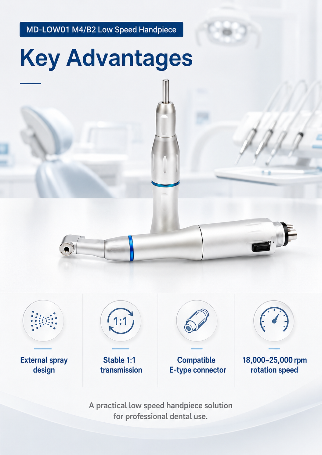 MD-LOW01 M4-B2 Low Speed Handpiece detail 4