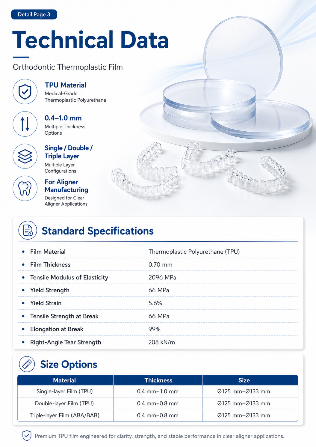 Orthodontic Thermoplastic Film detail 3
