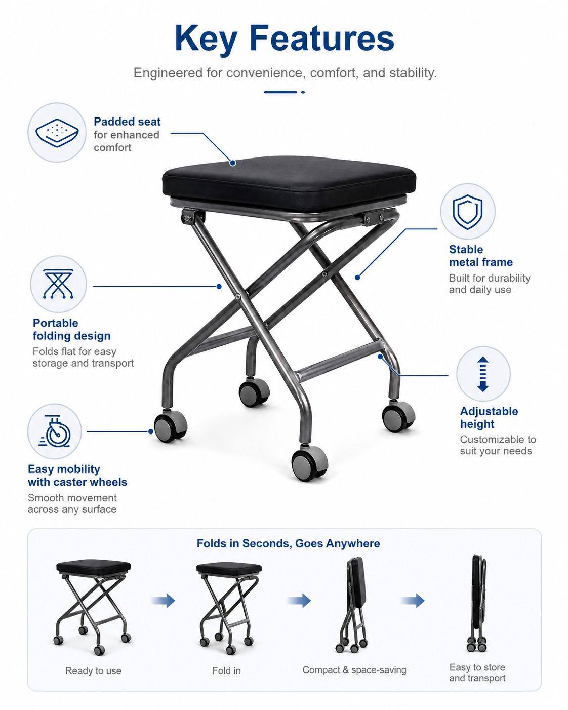 P2 Portable Stool detail 2