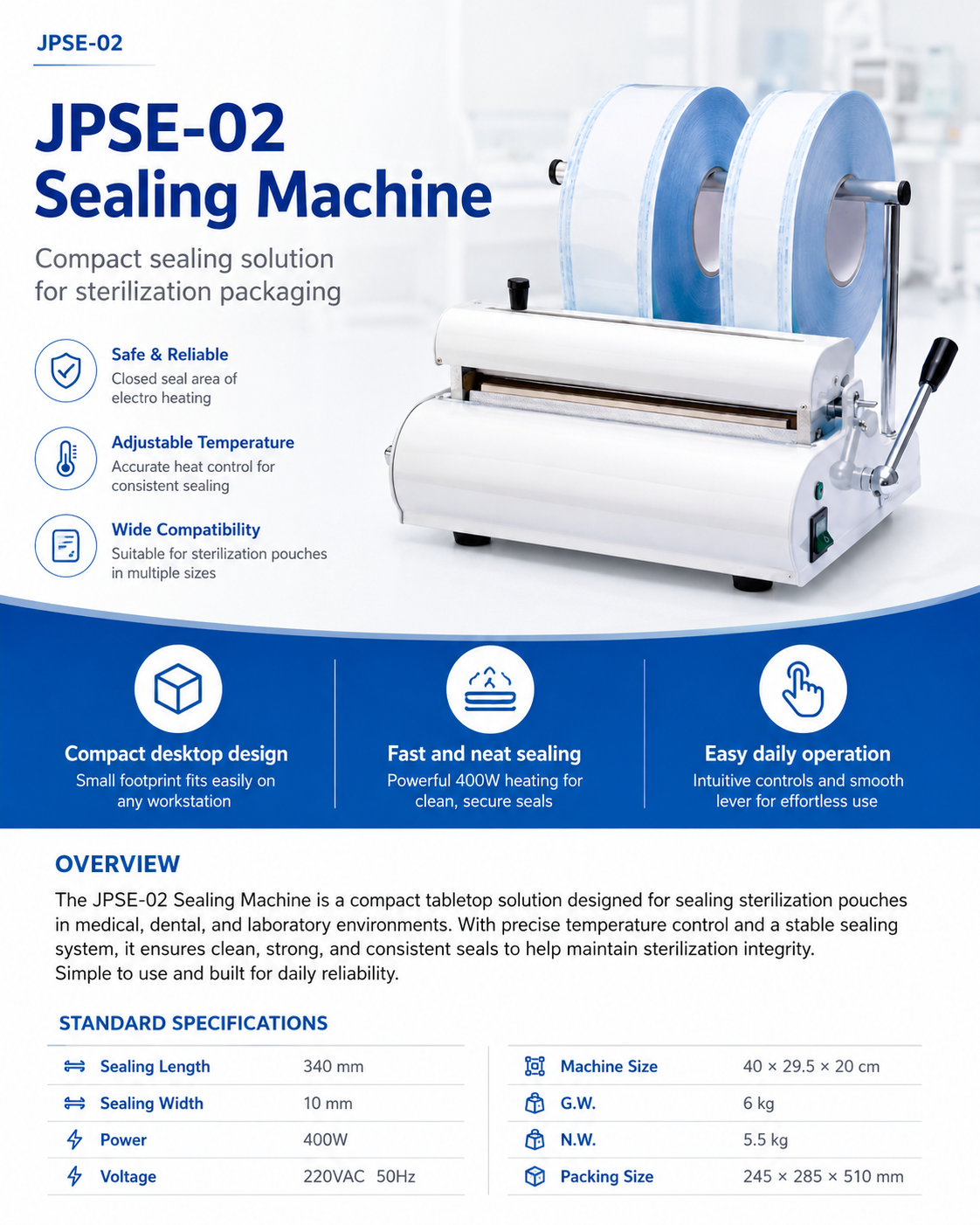 Sealing Machine JPSE-02 detail 1