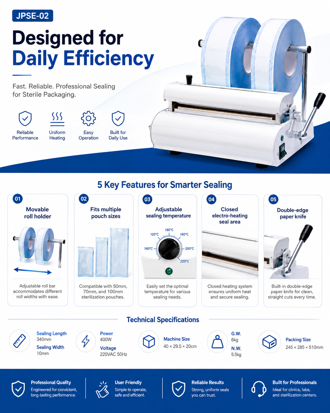 Sealing Machine JPSE-02 detail 2