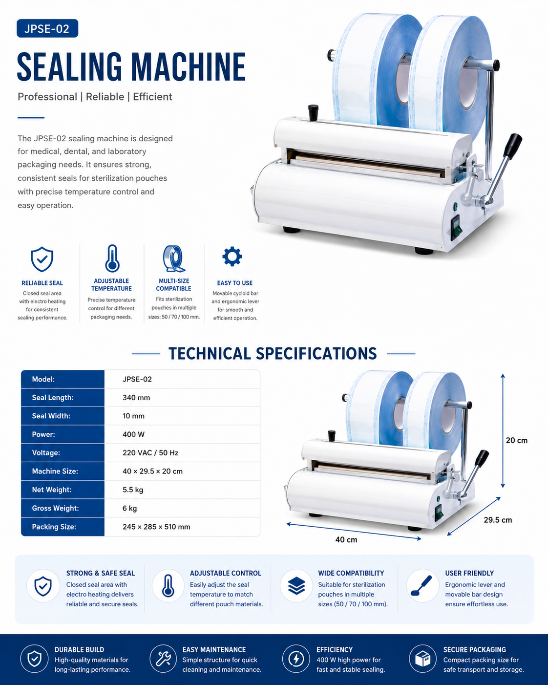 Sealing Machine JPSE-02 detail 3