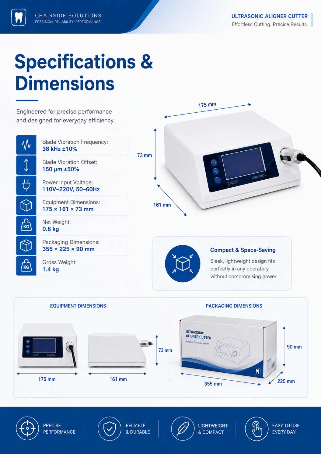 Ultrasonic Aligner Cutter detail 3