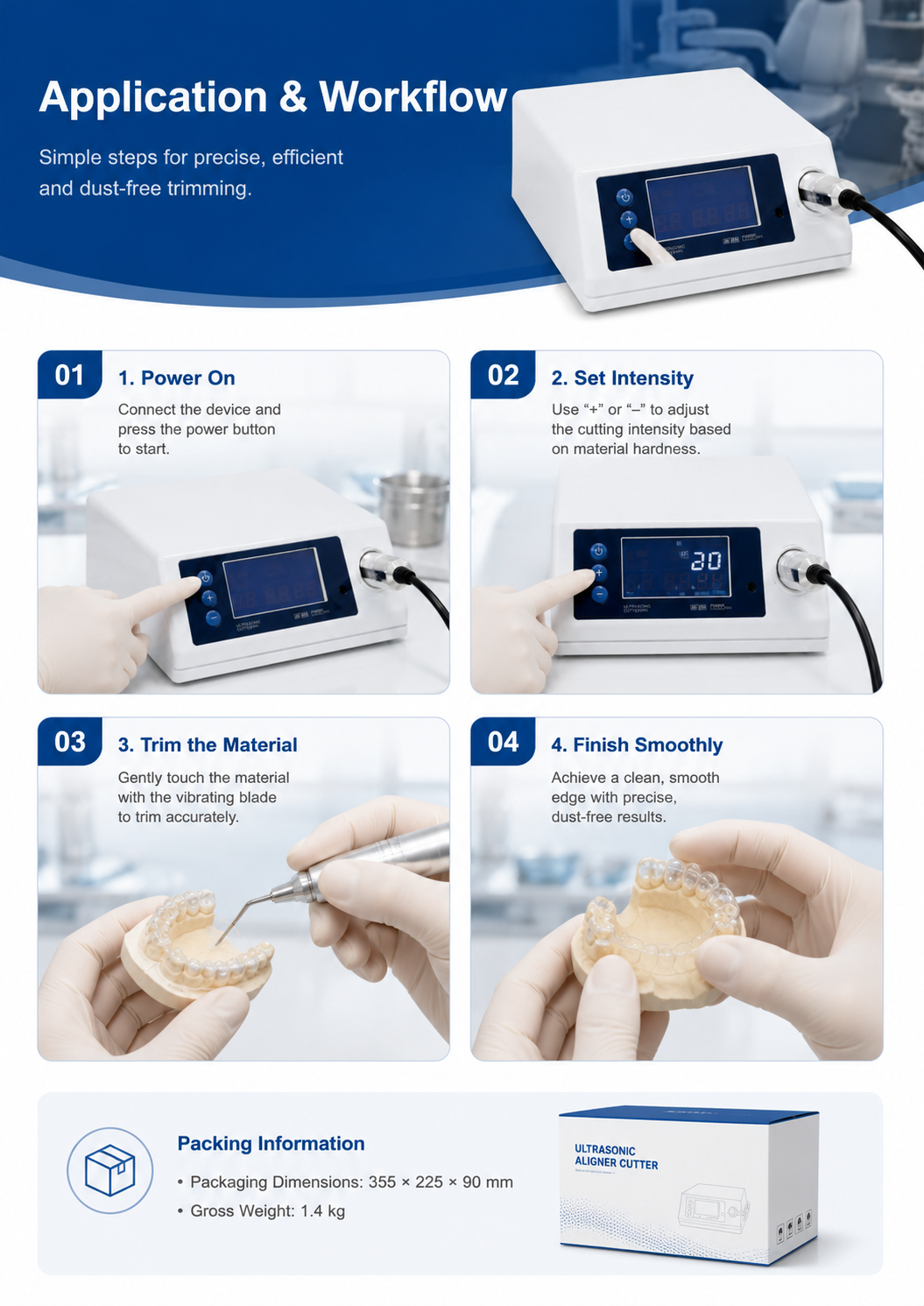 Ultrasonic Aligner Cutter detail 4