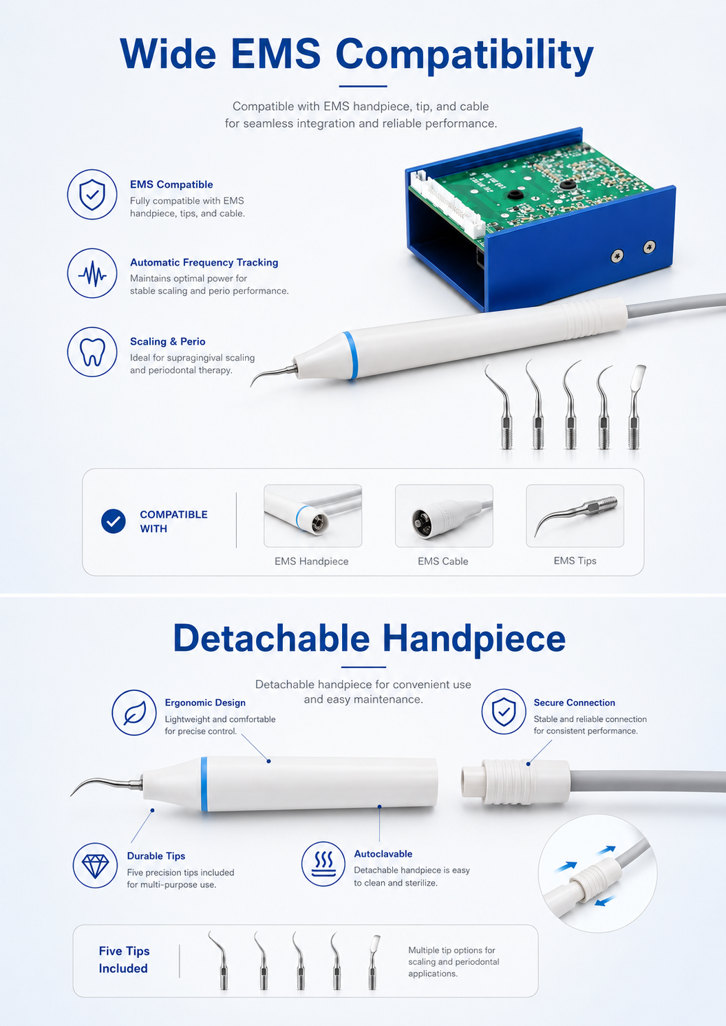 Ultrasonic Scaler IO2-IO3 detail 2