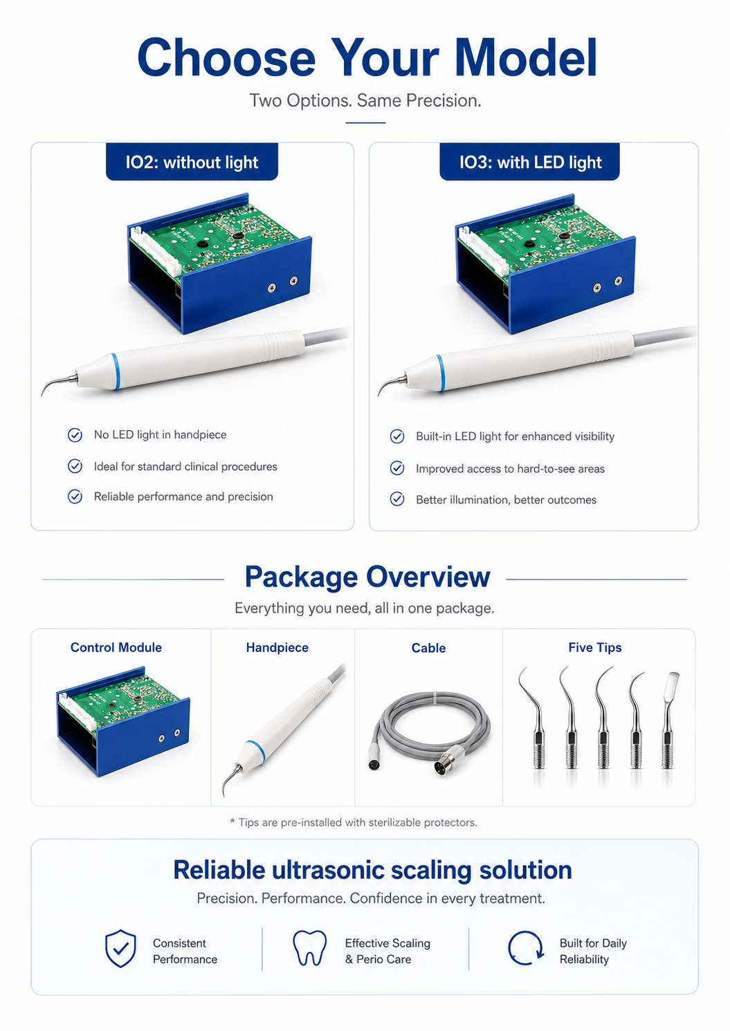 Ultrasonic Scaler IO2-IO3 detail 4