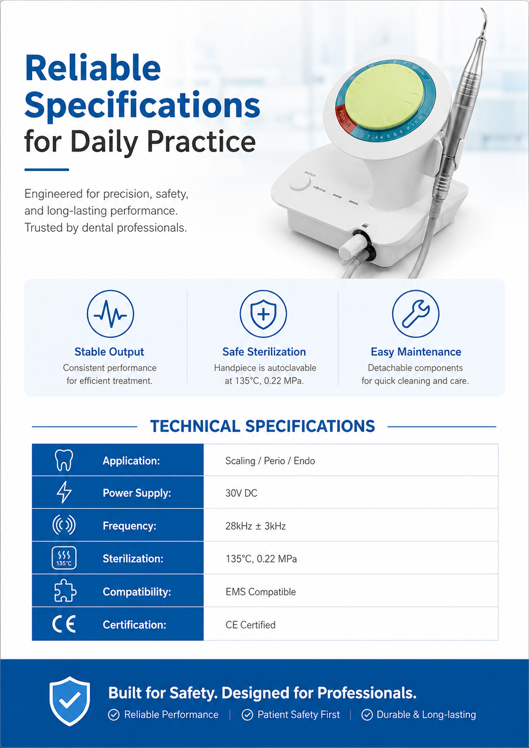 Ultrasonic Scaler P7 detail 3