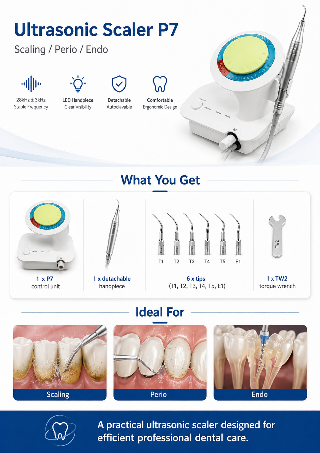 Ultrasonic Scaler P7 detail 4