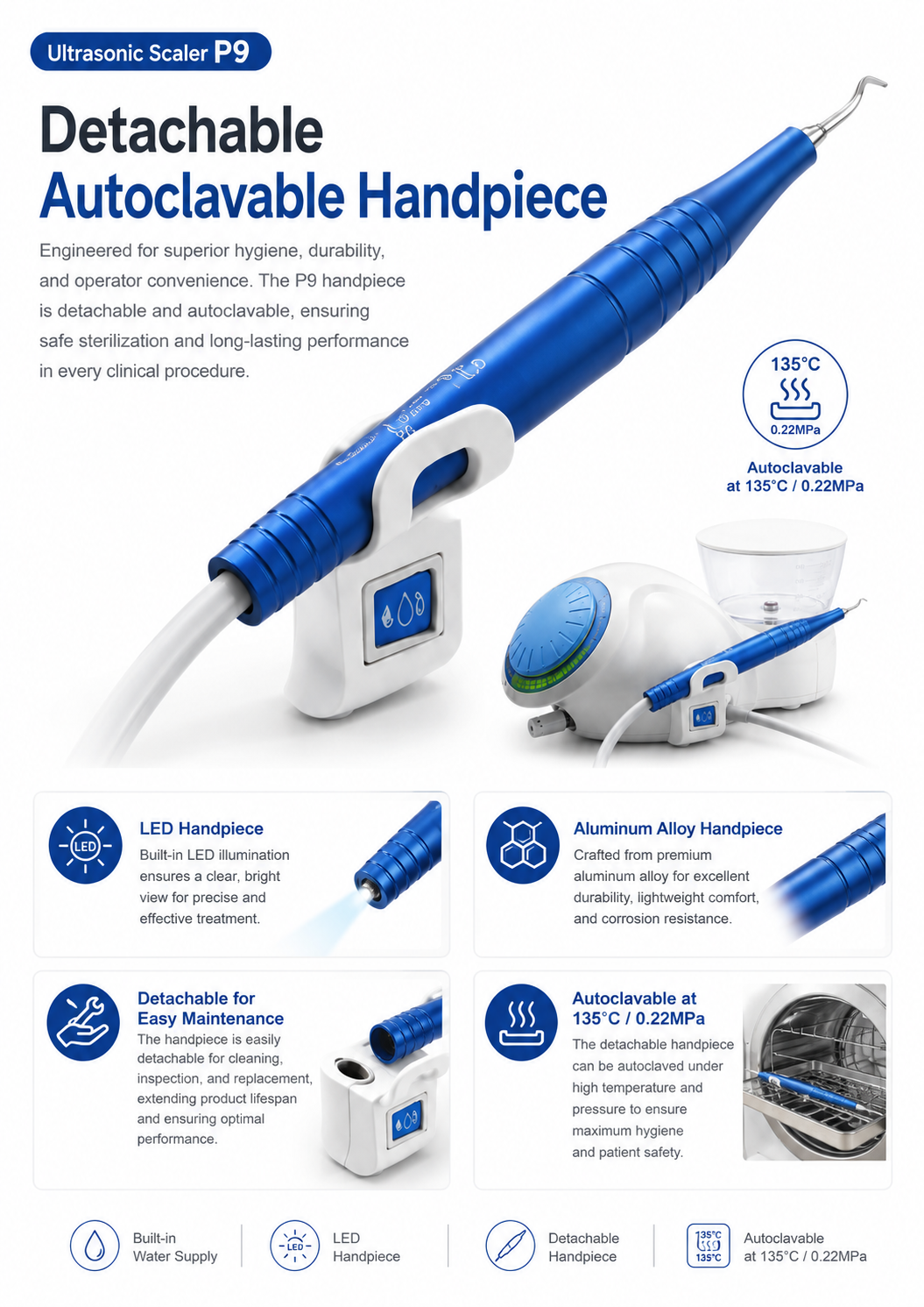 Ultrasonic Scaler P9 detail 2