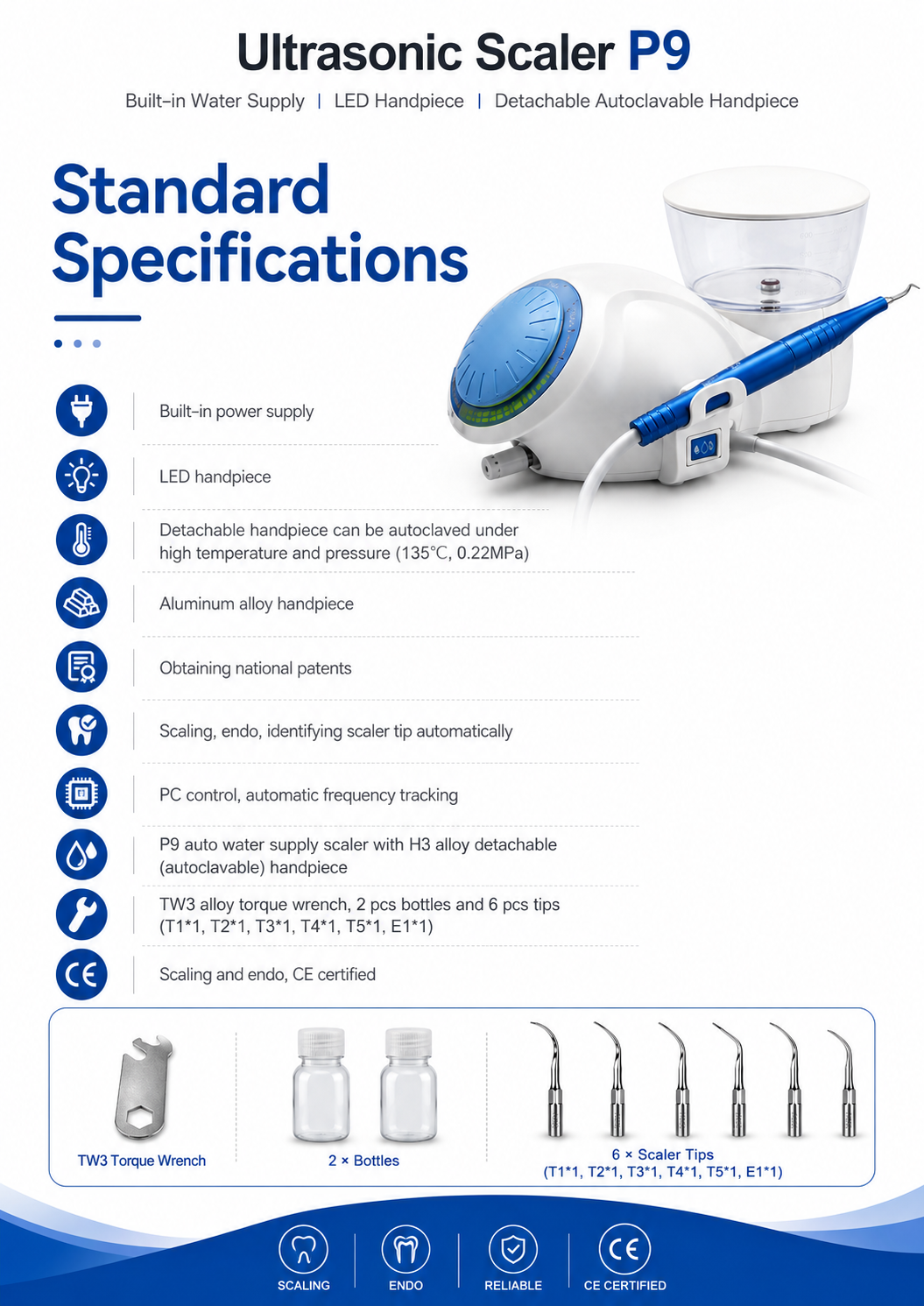 Ultrasonic Scaler P9 detail 4