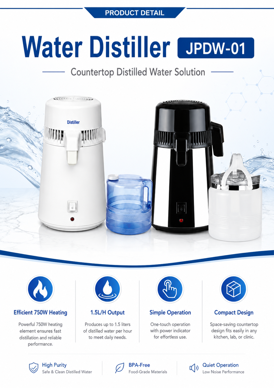 Water Distiller JPDW-01 detail 1