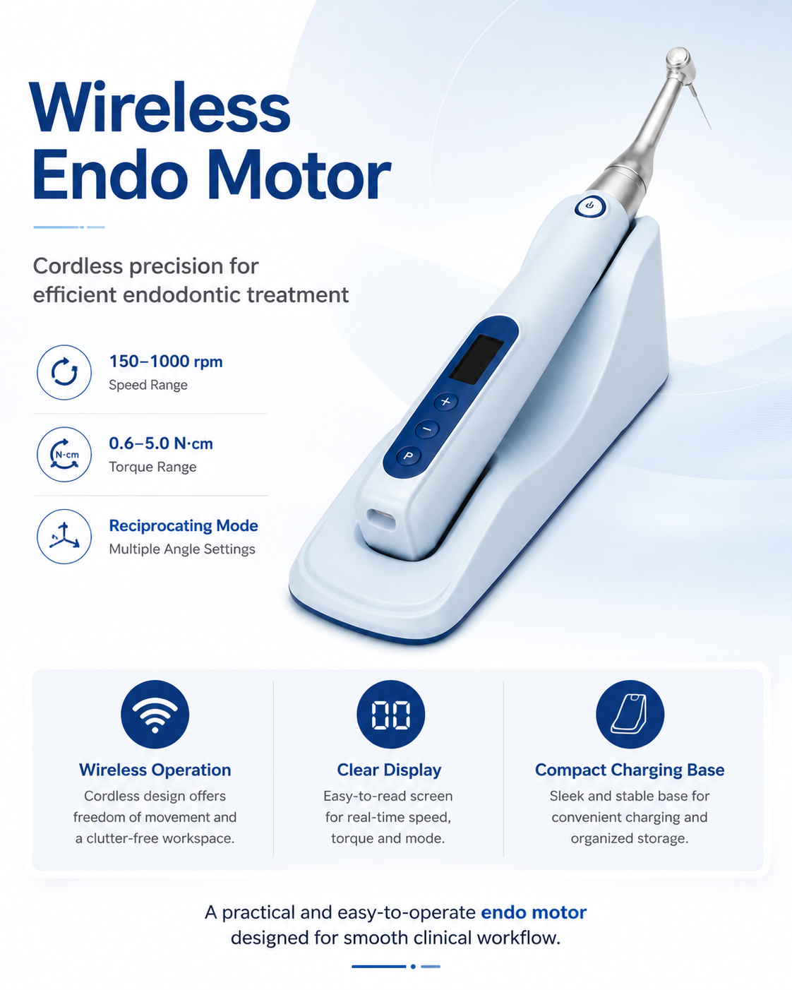 Wireless Endo Motor detail 1