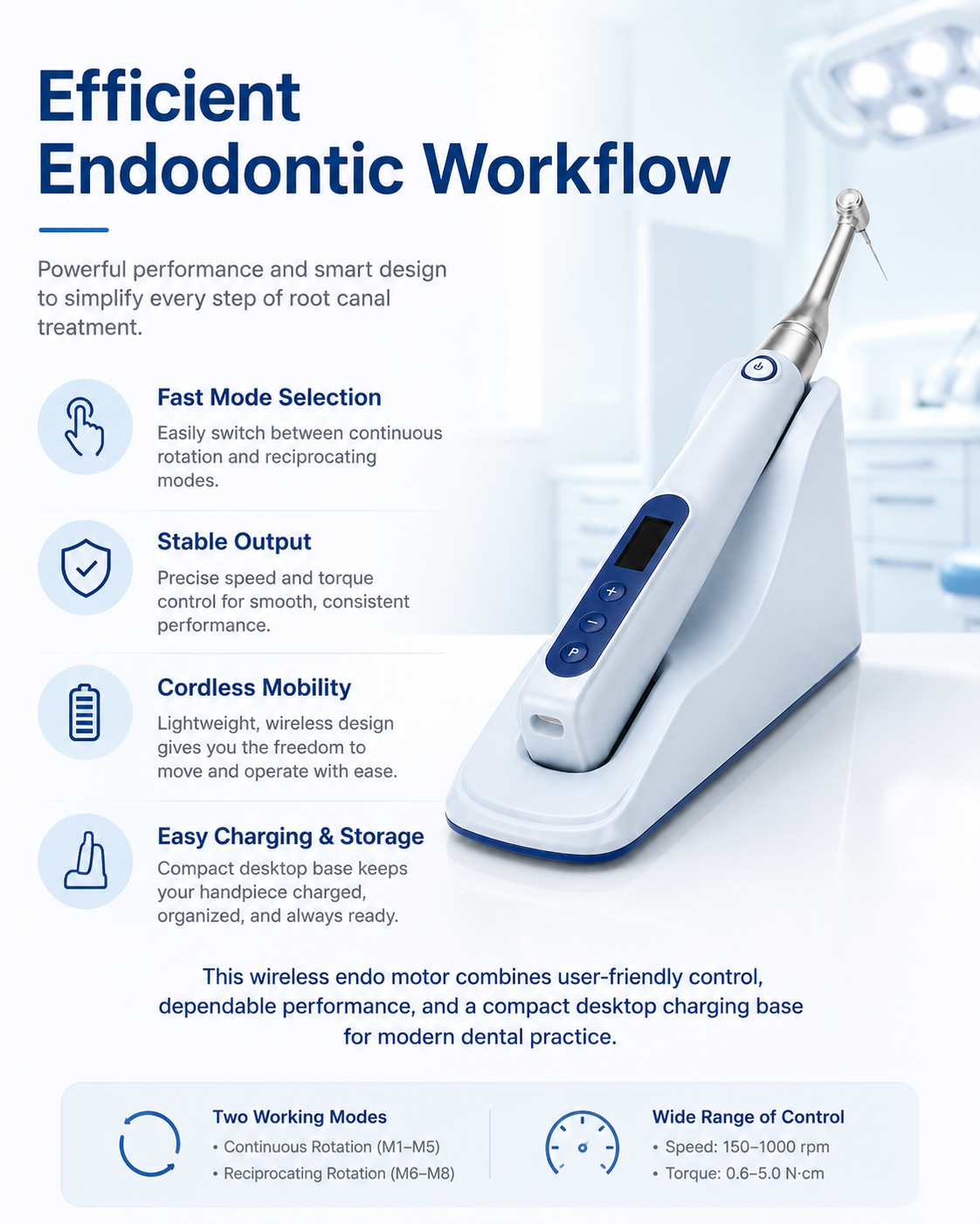 Wireless Endo Motor detail 4