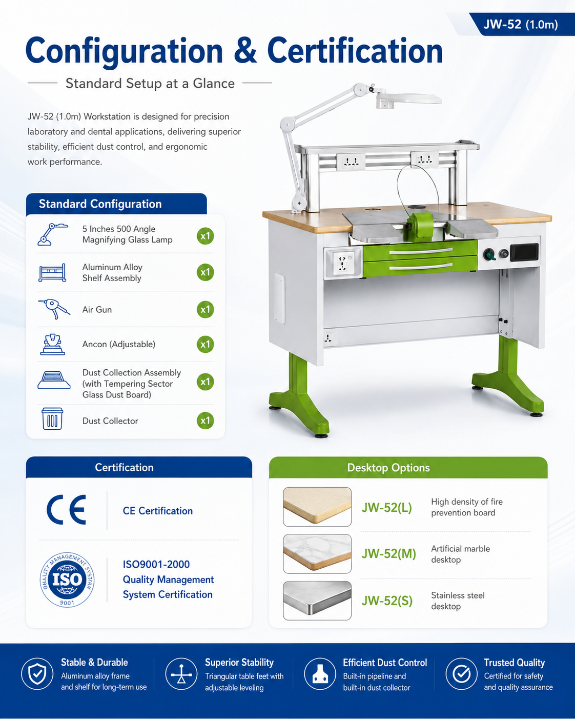 Workstation JW-52 (1.0m) detail 4