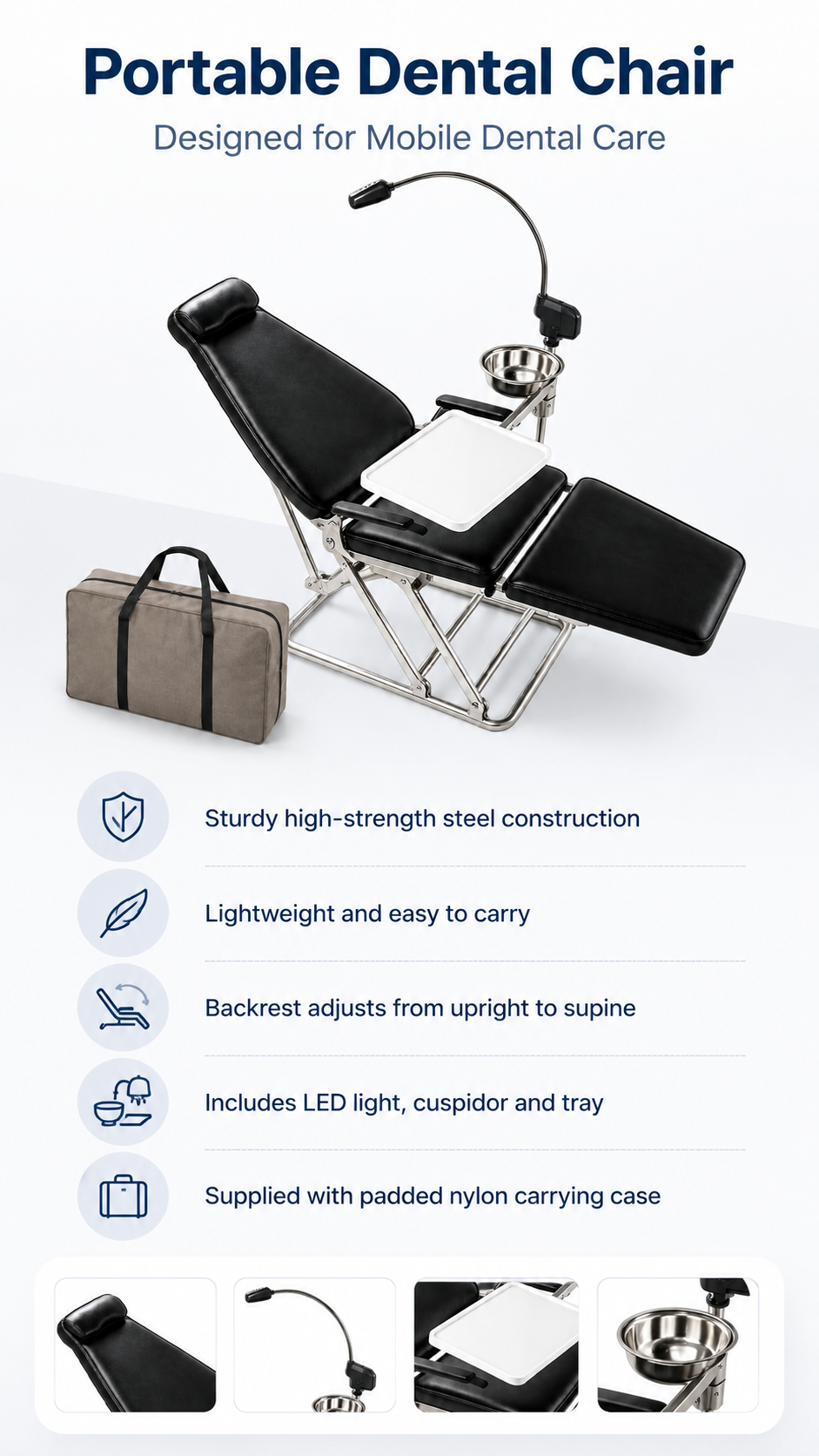 JPSU32L Portable Dental Chair detail 1